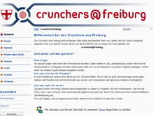 Tablet Screenshot of crunchers-freiburg.de